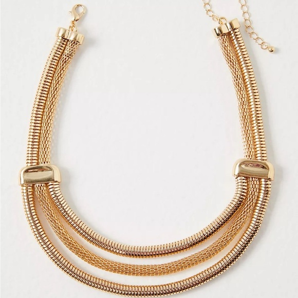 Free People Jewelry - Free People Elegant Gold-Tone Necklace